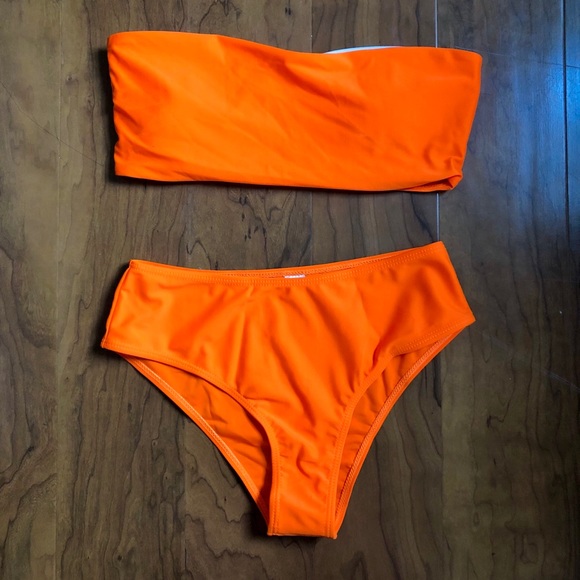 ✨NWT | Boutique | S | Neon Orange Bikini Set - Picture 3 of 5